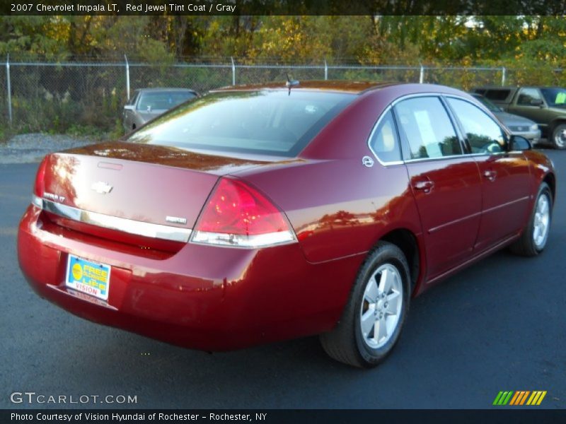 Red Jewel Tint Coat / Gray 2007 Chevrolet Impala LT