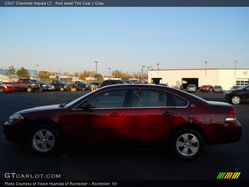 Red Jewel Tint Coat / Gray 2007 Chevrolet Impala LT