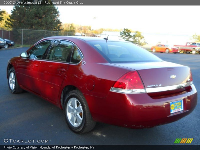 Red Jewel Tint Coat / Gray 2007 Chevrolet Impala LT