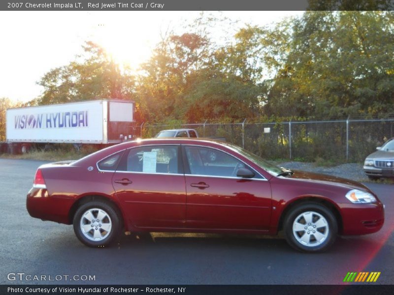 Red Jewel Tint Coat / Gray 2007 Chevrolet Impala LT