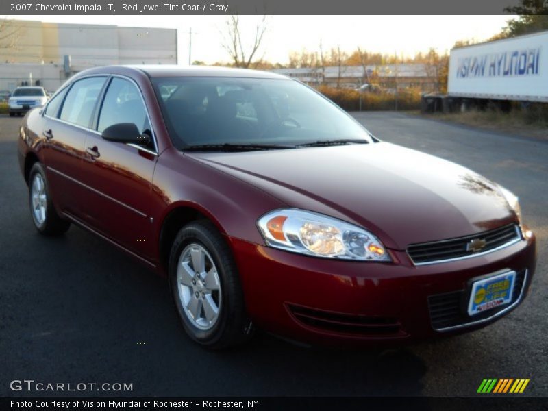 Red Jewel Tint Coat / Gray 2007 Chevrolet Impala LT