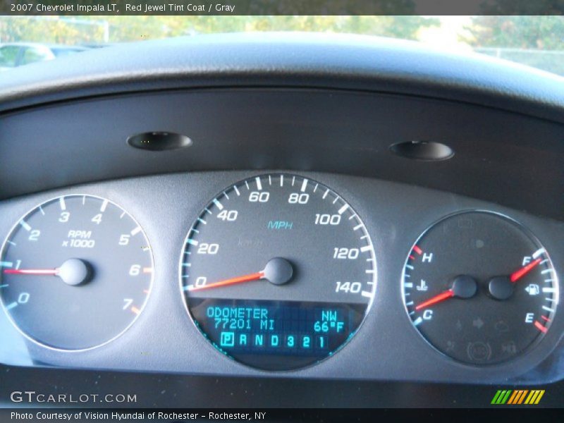 Red Jewel Tint Coat / Gray 2007 Chevrolet Impala LT