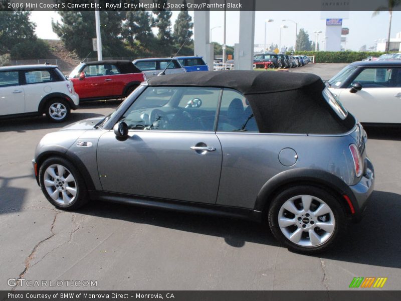 Royal Grey Metallic / Space Gray/Panther Black 2006 Mini Cooper S Convertible