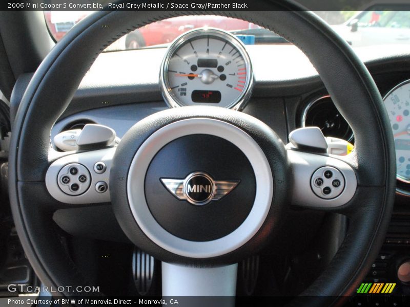 Royal Grey Metallic / Space Gray/Panther Black 2006 Mini Cooper S Convertible