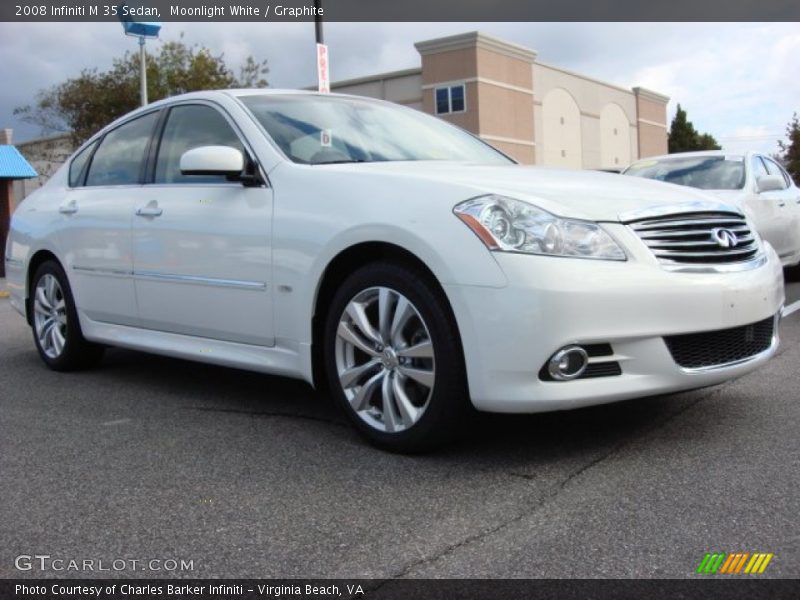 Moonlight White / Graphite 2008 Infiniti M 35 Sedan