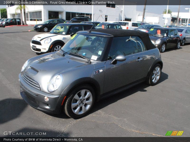 Royal Grey Metallic / Space Gray/Panther Black 2006 Mini Cooper S Convertible