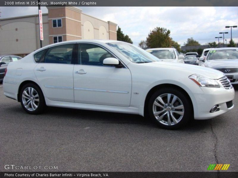 Moonlight White / Graphite 2008 Infiniti M 35 Sedan