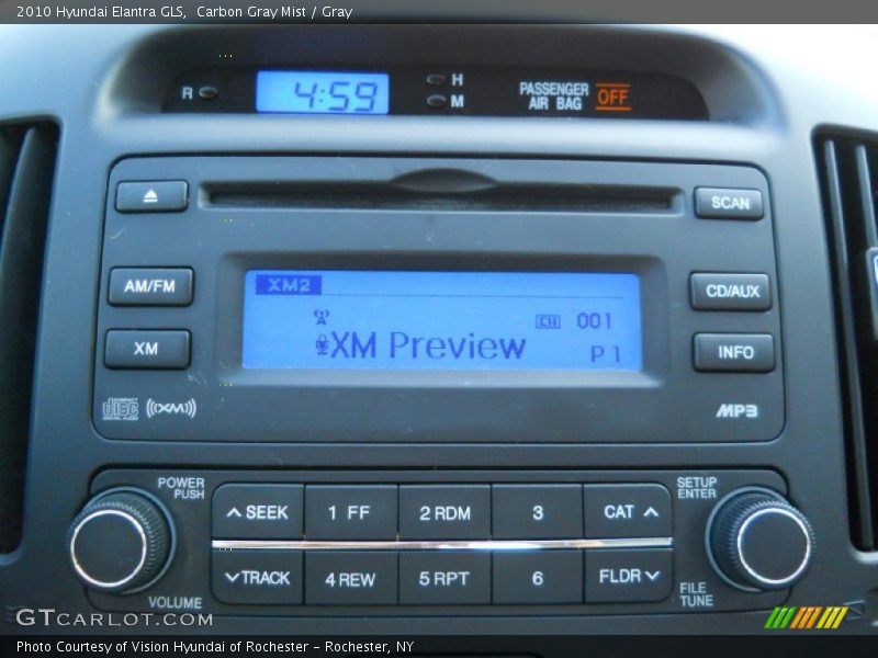 Carbon Gray Mist / Gray 2010 Hyundai Elantra GLS