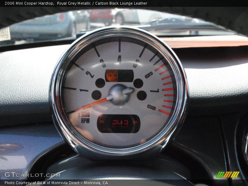 Royal Grey Metallic / Carbon Black Lounge Leather 2006 Mini Cooper Hardtop