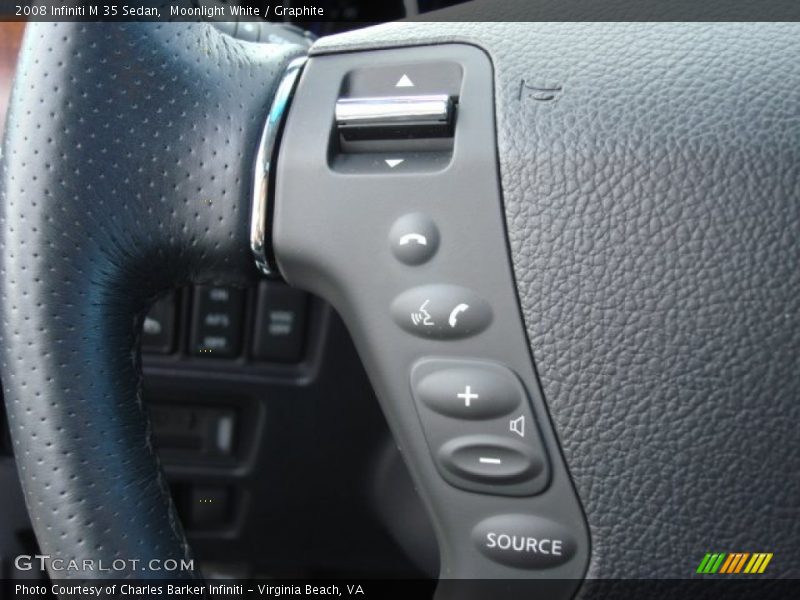 Moonlight White / Graphite 2008 Infiniti M 35 Sedan