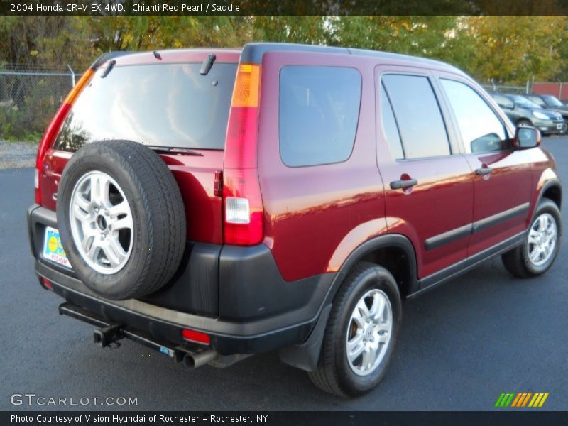 Chianti Red Pearl / Saddle 2004 Honda CR-V EX 4WD