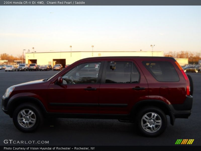 Chianti Red Pearl / Saddle 2004 Honda CR-V EX 4WD