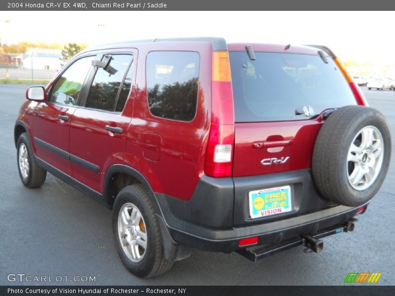 Chianti Red Pearl / Saddle 2004 Honda CR-V EX 4WD