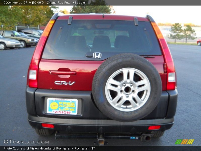 Chianti Red Pearl / Saddle 2004 Honda CR-V EX 4WD