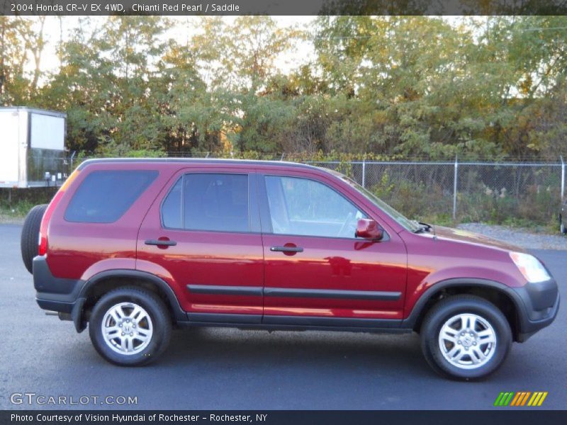 Chianti Red Pearl / Saddle 2004 Honda CR-V EX 4WD