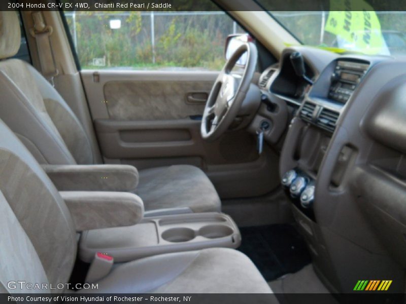 Chianti Red Pearl / Saddle 2004 Honda CR-V EX 4WD