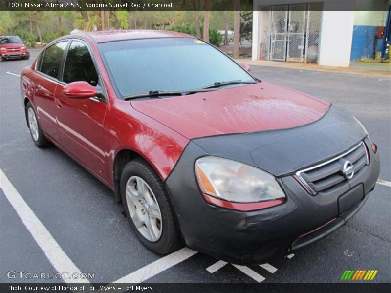 Sonoma Sunset Red / Charcoal 2003 Nissan Altima 2.5 S