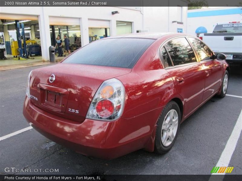 Sonoma Sunset Red / Charcoal 2003 Nissan Altima 2.5 S