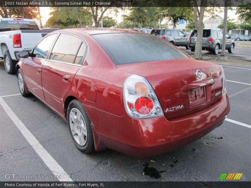 Sonoma Sunset Red / Charcoal 2003 Nissan Altima 2.5 S