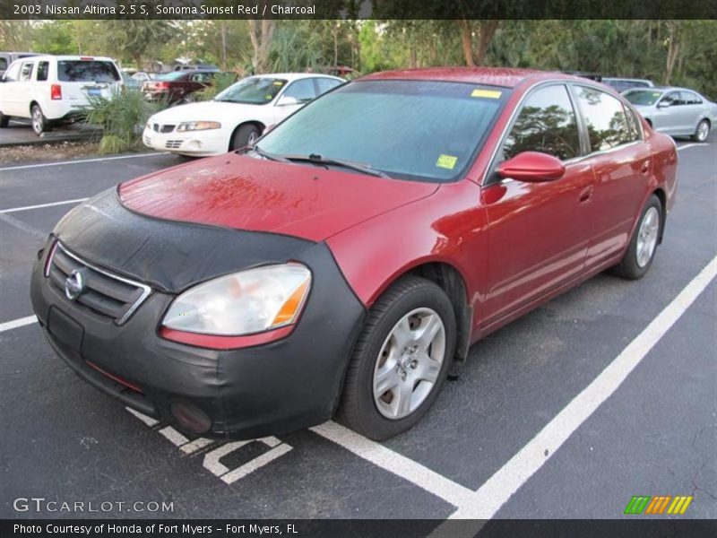 Sonoma Sunset Red / Charcoal 2003 Nissan Altima 2.5 S