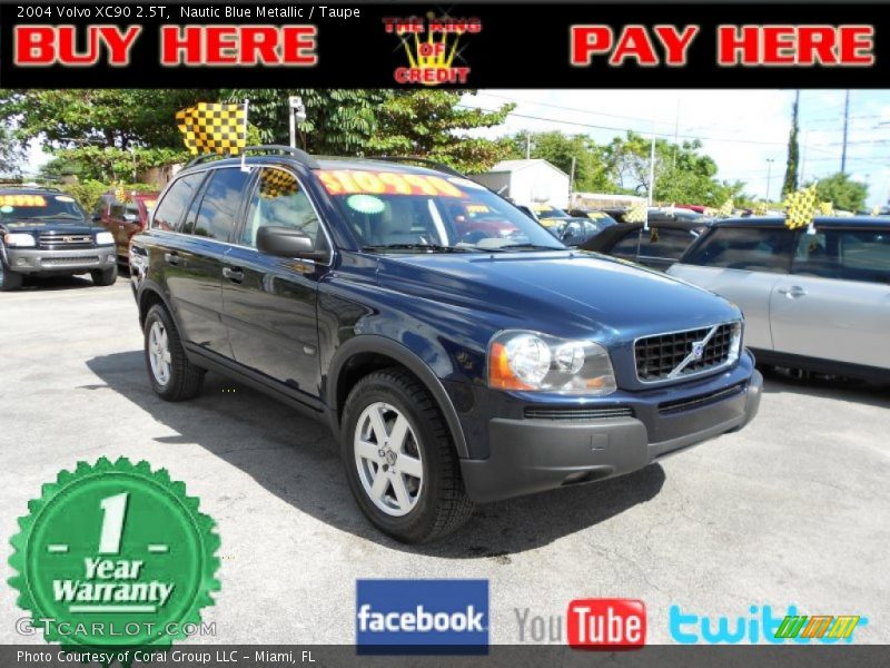 Nautic Blue Metallic / Taupe 2004 Volvo XC90 2.5T