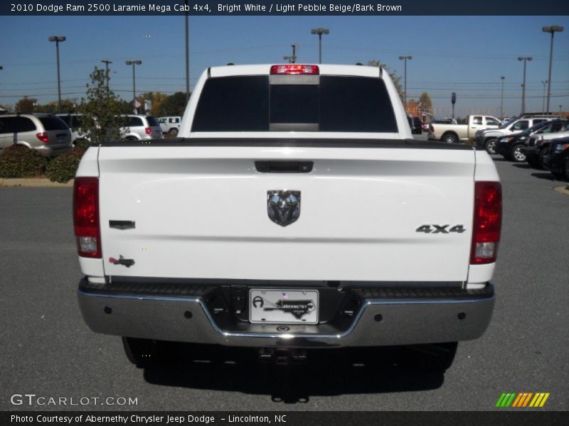 Bright White / Light Pebble Beige/Bark Brown 2010 Dodge Ram 2500 Laramie Mega Cab 4x4
