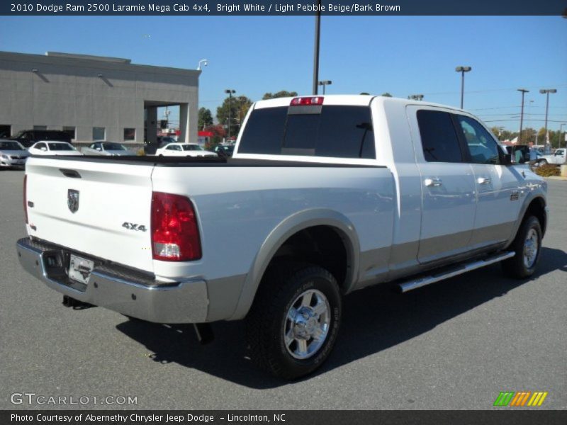 Bright White / Light Pebble Beige/Bark Brown 2010 Dodge Ram 2500 Laramie Mega Cab 4x4