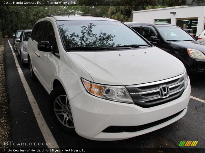 Taffeta White / Beige 2011 Honda Odyssey EX-L