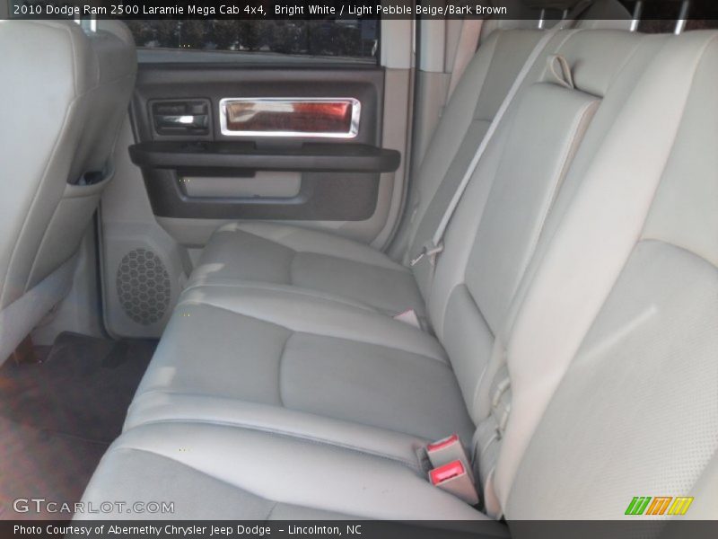 Bright White / Light Pebble Beige/Bark Brown 2010 Dodge Ram 2500 Laramie Mega Cab 4x4