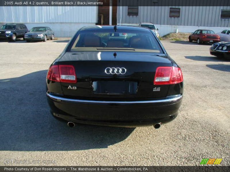 Brilliant Black / Black/Amaretto 2005 Audi A8 4.2 quattro