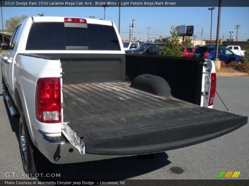 Bright White / Light Pebble Beige/Bark Brown 2010 Dodge Ram 2500 Laramie Mega Cab 4x4