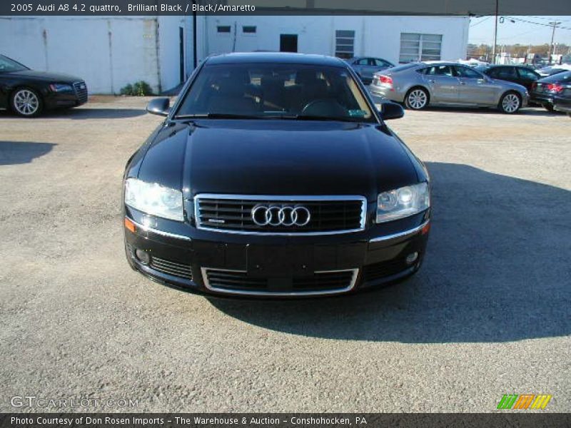 Brilliant Black / Black/Amaretto 2005 Audi A8 4.2 quattro