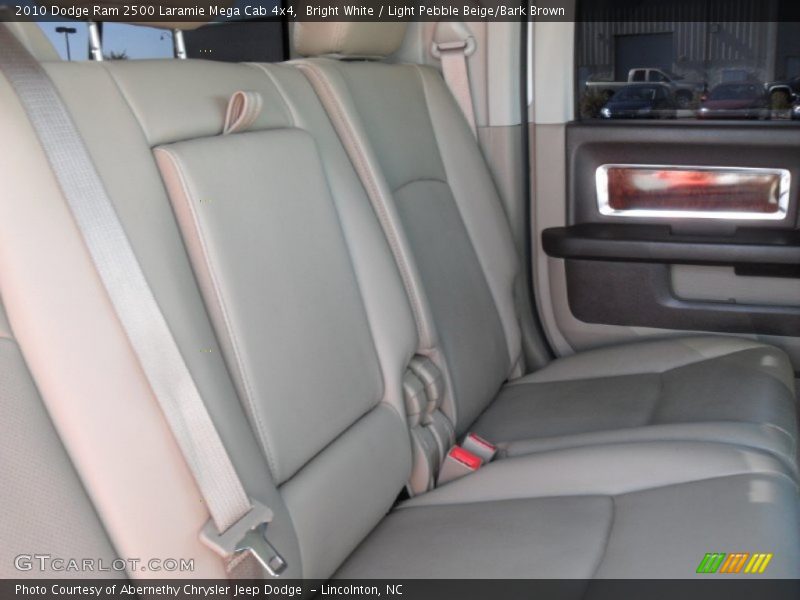 Bright White / Light Pebble Beige/Bark Brown 2010 Dodge Ram 2500 Laramie Mega Cab 4x4