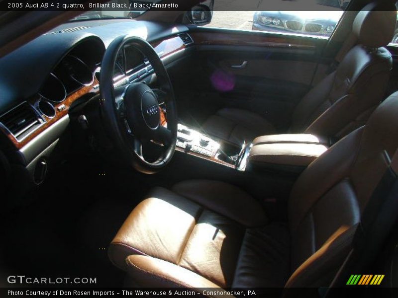 Brilliant Black / Black/Amaretto 2005 Audi A8 4.2 quattro