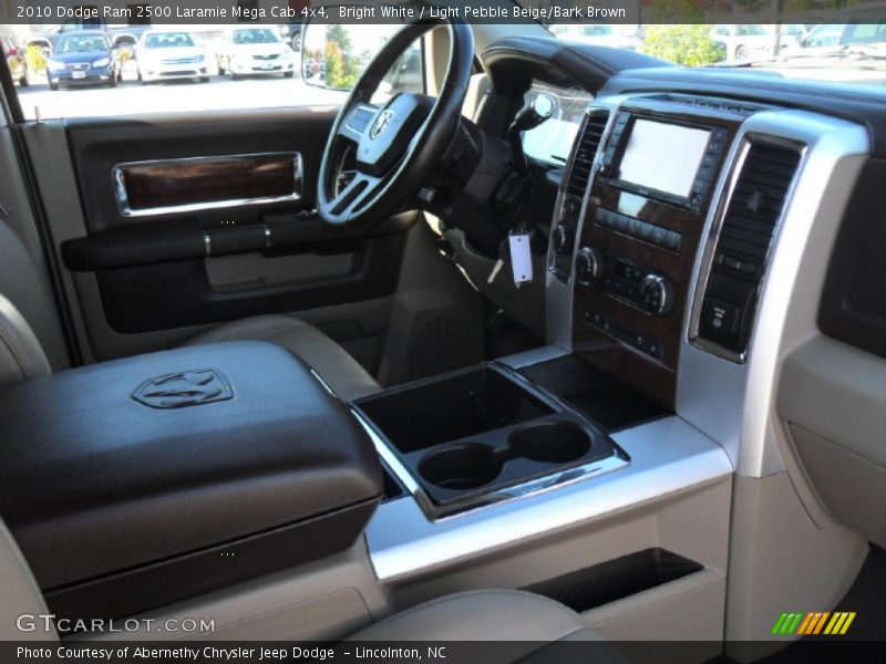 Bright White / Light Pebble Beige/Bark Brown 2010 Dodge Ram 2500 Laramie Mega Cab 4x4