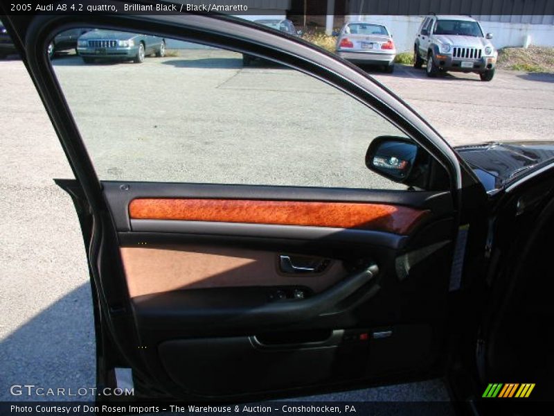 Brilliant Black / Black/Amaretto 2005 Audi A8 4.2 quattro