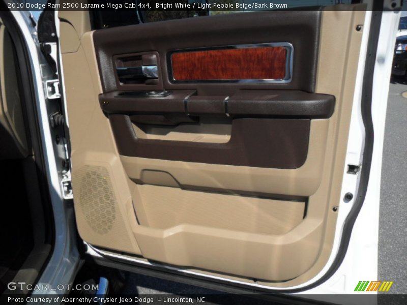 Bright White / Light Pebble Beige/Bark Brown 2010 Dodge Ram 2500 Laramie Mega Cab 4x4