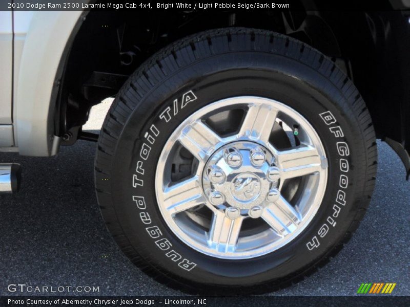 Bright White / Light Pebble Beige/Bark Brown 2010 Dodge Ram 2500 Laramie Mega Cab 4x4