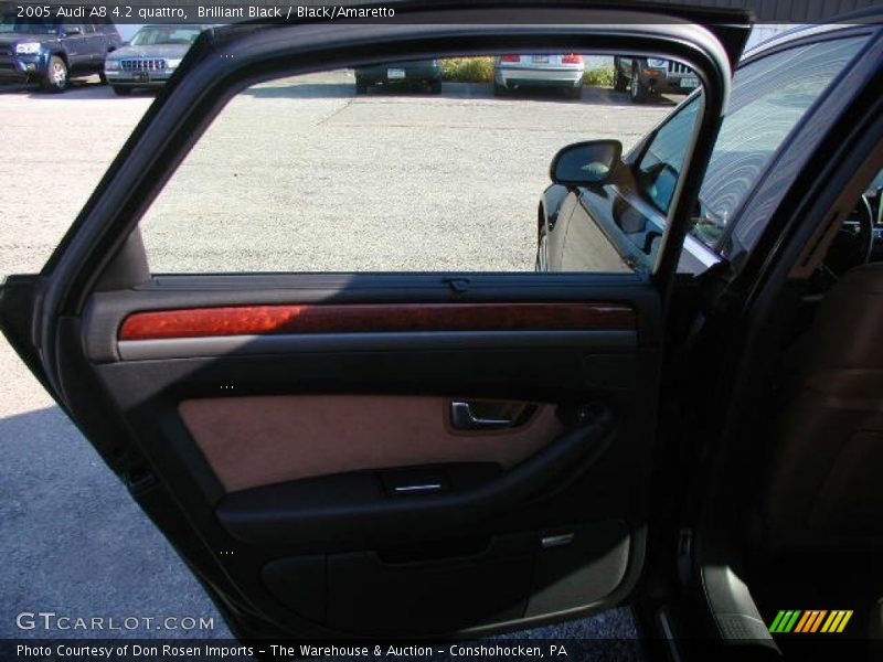 Brilliant Black / Black/Amaretto 2005 Audi A8 4.2 quattro