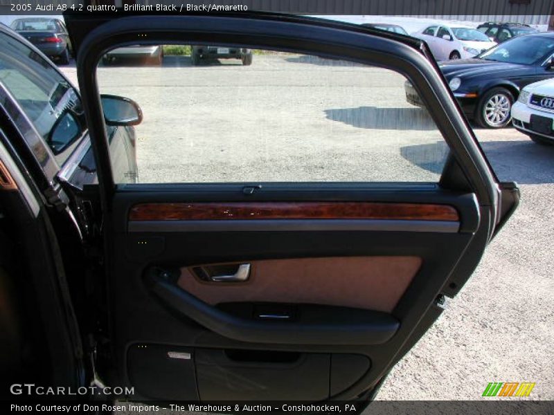 Brilliant Black / Black/Amaretto 2005 Audi A8 4.2 quattro