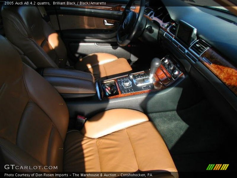 Brilliant Black / Black/Amaretto 2005 Audi A8 4.2 quattro