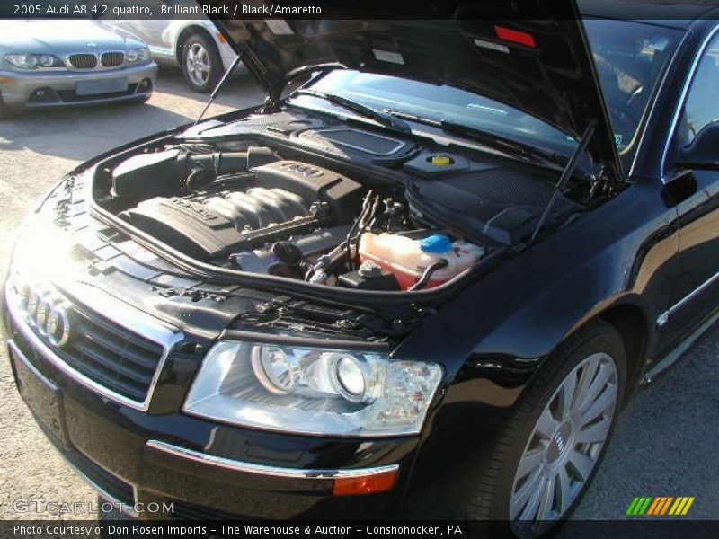 Brilliant Black / Black/Amaretto 2005 Audi A8 4.2 quattro