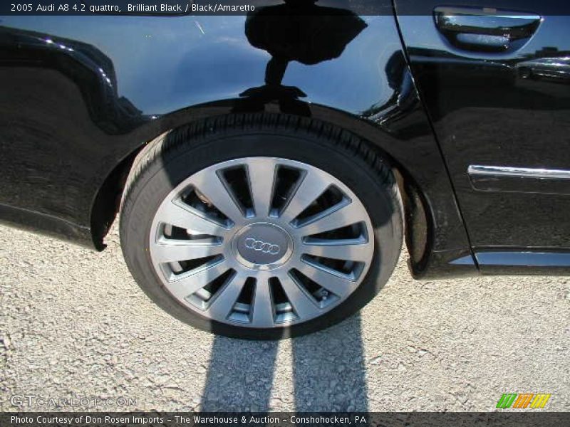 Brilliant Black / Black/Amaretto 2005 Audi A8 4.2 quattro