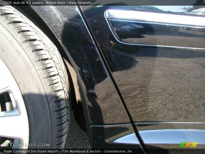 Brilliant Black / Black/Amaretto 2005 Audi A8 4.2 quattro