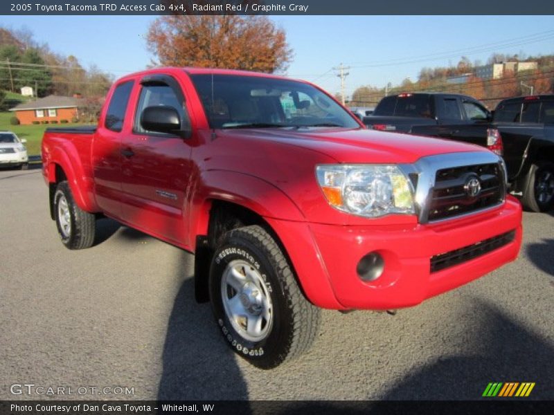 Radiant Red / Graphite Gray 2005 Toyota Tacoma TRD Access Cab 4x4