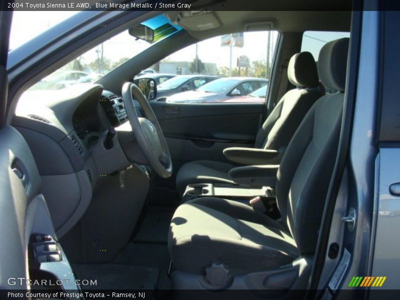 Blue Mirage Metallic / Stone Gray 2004 Toyota Sienna LE AWD