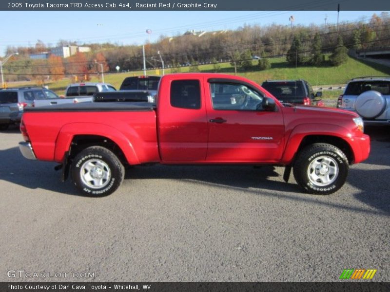 Radiant Red / Graphite Gray 2005 Toyota Tacoma TRD Access Cab 4x4