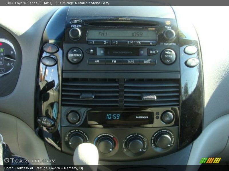 Blue Mirage Metallic / Stone Gray 2004 Toyota Sienna LE AWD