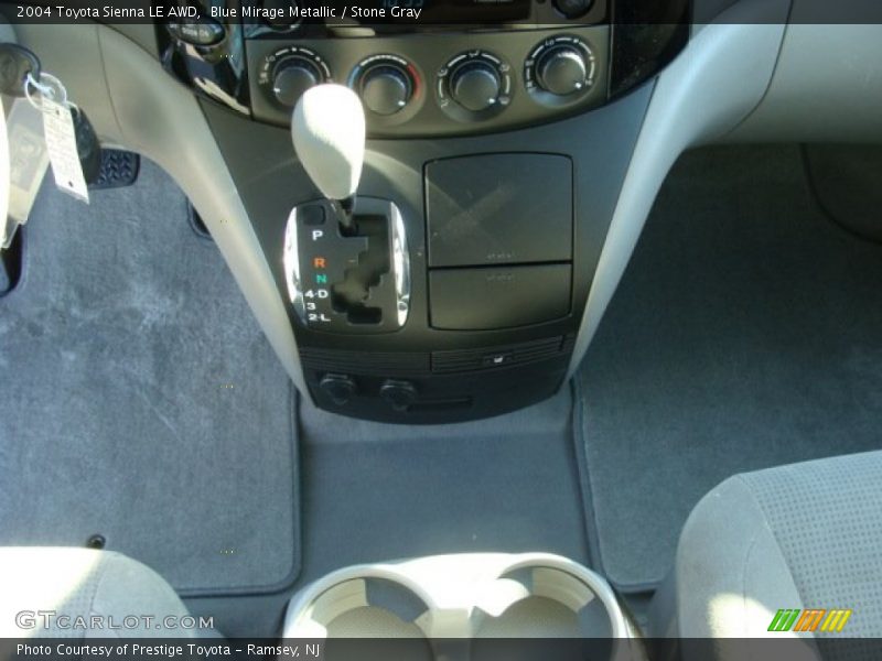 Blue Mirage Metallic / Stone Gray 2004 Toyota Sienna LE AWD