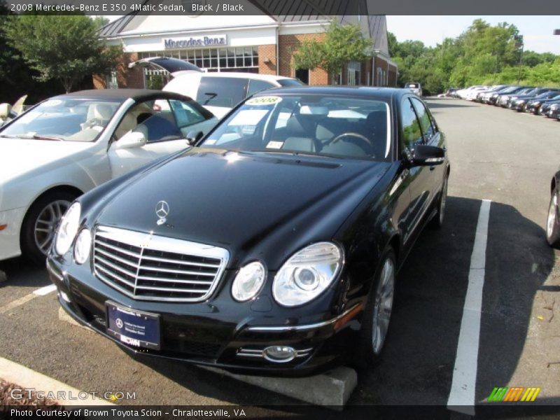 Black / Black 2008 Mercedes-Benz E 350 4Matic Sedan